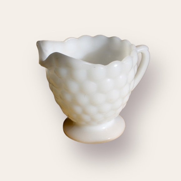 Anchor Hocking Other - Vintage‎ Anchor Hocking Milk Glass Bubble Creamer